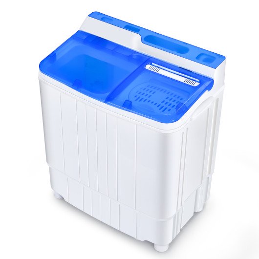 Portable Compact Mini Twin Tub Washing  Machine w/Drain Pump Spinner