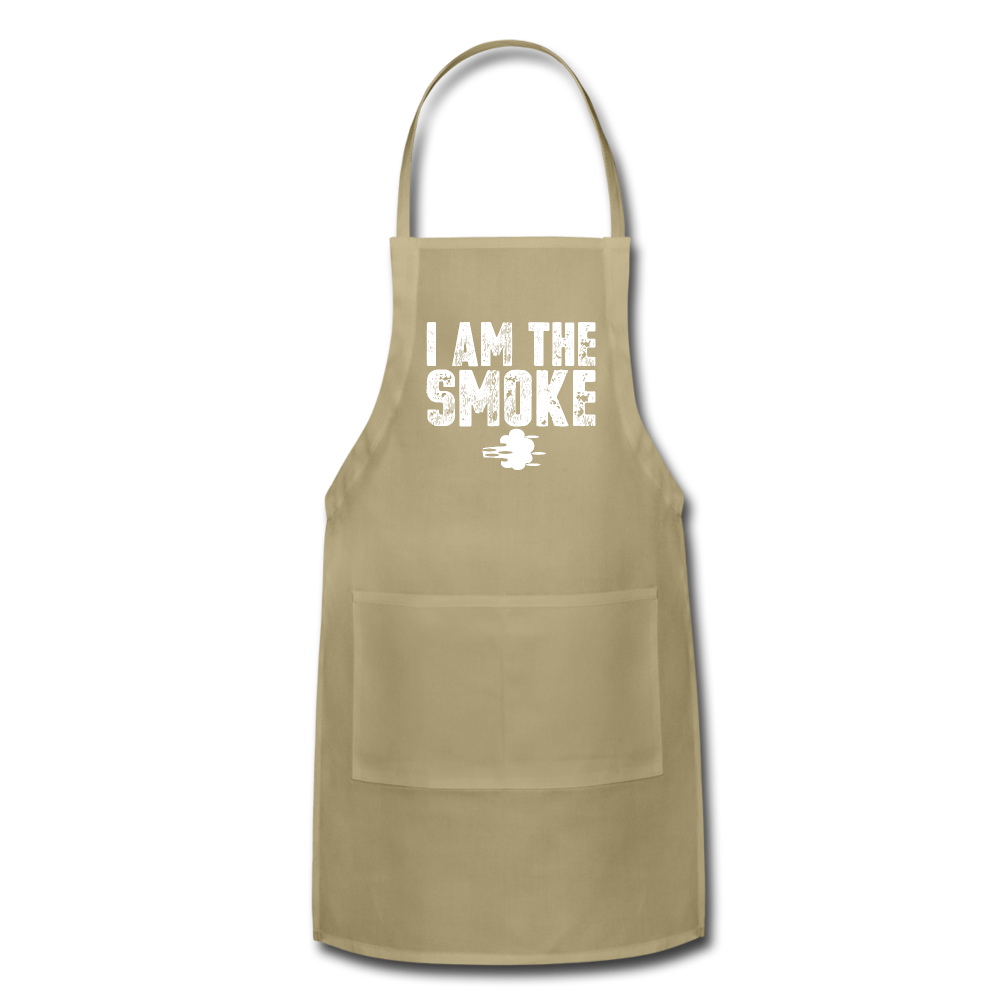 " I AM THE SMOKE" Apron - khaki